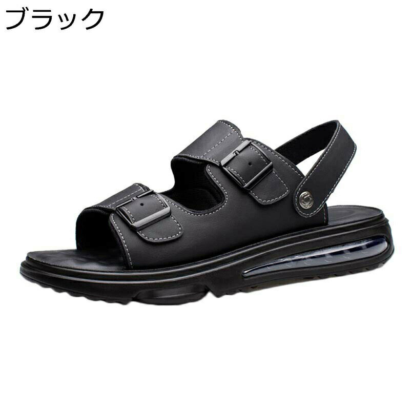 サンダル メンズ 革サンダル コンフォート 2way スリッパ 夏 蒸れない 歩きやすい 両用サンダル アウトドア ビーチサンダル スポーツ 軽量 防滑 ドライバーサンダル クッション 涼しい 水陸両用