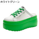 スニーカー メッシュ かかとなし サンダル レディース 厚底 デッキシューズ スリッポン ミュール 身長up 美脚 通気 春 夏 ひんやり クッション性 サボサ...