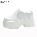 厚底 ローファー レディース サンダル かかとなし 7.5cmヒール 身長アップ スクエアトゥ チャンキーヒール スリッパ スリッポン かかとなし 脱ぎ履きやす...