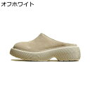 スエット サボサンダル レディース スリッポン かかとなし ラウンドトゥ ヴィンテージ シンプル 春 夏 カジュアル 厚底 革靴 スリッパ クロッグサンダル 通気 ソフト 疲れにくい クッション性(3)