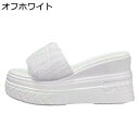厚底 ミュール サンダル レディース ウェッジヒール スリッパ ウエッジソール ビーチサンダル おしゃれ 美脚 身長up キラキラ 可愛い オープントゥ 滑り止...