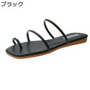 トングサン ダルダブルストライプ レディース スリッパ スクエアトゥ ビーサン シンプル フラット 痩せ効果 ビーチサンダル 超美 脚滑りにくい 楽チン 柔らか...