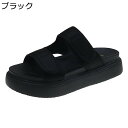 ベルクロサンダル レディース ミュール サンダル プラットフォーム ダブルストライプ 厚底 スリッパ カジュアル クッション性 シンプル 無地 柔らかい 通気 ビーチサンダル 防水性 晴雨兼用 耐磨耗性