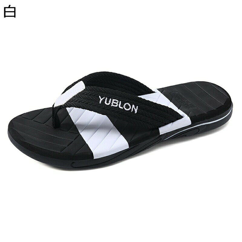 メンズサンダル パッチワーク 夏 鼻緒付き ビーチサンダル ビーサン 水切り トイレスリッパ ベランダスリッパ 夏用 衝撃吸収 室内/室外履き 痛くない 歩きやすい 防臭 きれいめ 男性用 海水浴 温泉 オフィス