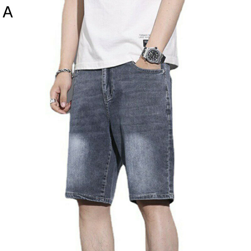 デニムショーツ メンズ 薄手 ハーフパンツ ジーンズ ストレート 夏 五分丈 ストレッチ アウトドア 釣り 20代 30代 ファッション 着心地よい リラックス 半ズボン ショートパンツ Gパン 大きいサイズ