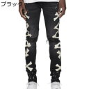 ジーンズ デニムパンツ メンズ ダメージジーンズ ジーパン テーパードパンツ スキニーデニム 欧米風 おしゃれ 骨プリント ストレッチ 通気 スリム 着痩せ 細身 ウォッシュ加工 ストリート オールシーズン