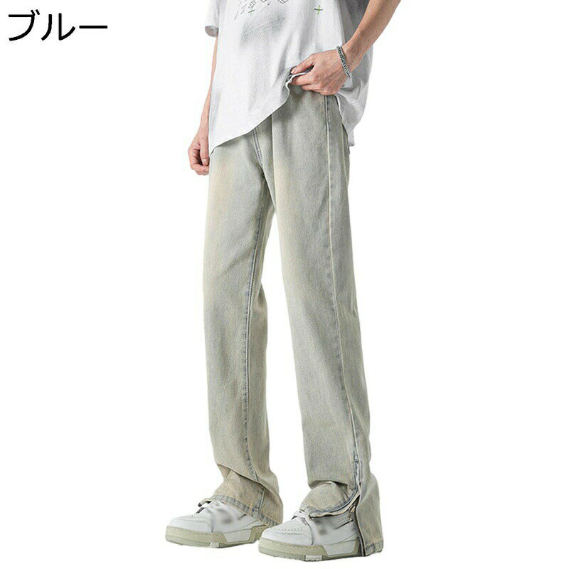　　　 ◆◇◆人気の秘密◆◇◆ 【デニムパンツ】あなたの毎日の回転に古典的なジーンズを追加してください。ジーンズはすべてのスタイルに適しています。ほとんど、春、夏、秋、冬に適したカジュアルな磨耗、高品質に適しています。 【ヴィンテージ】今季トレンドの味のある自然な色落ち具合が特徴。自然な色落ちがヴィンテージ感漂う仕上がりに。デニムシャツやこれからの季節はパーカーやTシャツと合わせてもおしゃれ。 【ウォッシュ加工】ウォッシュ加工は着こなしに深みを与えてくれるので、シンプルなスタイリングでもこなれ感を引き立ててくれおしゃれに魅せてくれます。 【履き心地いい】良い肌触り・通気性拔群・耐摩耗性・色落ちしないジーンズ。通気性に優れ、吸水性と速乾性の特徴を持ち、常に体を爽やかな状態を維持して、快適な穿き心地を実現しています。長時間走っても快適さが続き、履き心地がとてもいいです。 【オールシーズン対応】このジーンズは通気性がよく、春と夏はこの一着だけでOKで、秋と冬は中になにか穿いたら寒くないです。通年使用可能のデニムパンツです。トップスにややオーバーサイズのアイテムを合わせ、着丈は短めでまとめると全体のシルエットにもメリハリが。などなど履きこなせばオシャレ上級者にもなれるので自分好みのスタイルに！ 　　　◆◇◆注意事項◆◇◆ご覧のモニターの環境、撮影環境により実物と色味が異なって見える場合がございます。湿った状態で他のものと擦り合わせると色が移る恐れがあります。濃色品の洗濯時は、白色、淡色と分けて洗ってください。説明 ★★★★★★ご来店ありがとうございます★★★★★★ 商品の仕様 「メイン素材」 綿+ポリエステル 「適用性別」 男性/メンズ 「適用季節」 春/秋/冬 注意事項 1.ゆったりした服が好きなら、もっと大きいサイズを適切に選んでください。 2.サイズチャートのデータは参考値であり、採寸方法が手作り測量しましたので、1-3cm誤差がある場合がございます。予めご了承ください。 3.ボディタイプや着付け習慣が違うから、推奨される身長と体重は参考だけにしてください。 4.カラーの色味については角度や照明の影響により色合い(機種によって画面の明暗度・解像度等)が都合上、実物と異なる場合がございますので予めご了承下さい。 5.発送上の状態によって商品がシワになる場合がございます。予めご了承くださいません。 6.撮影シーンの光、モニターの明るさなどの場合によって、少々色味は写真と異なる所がありますのでご了承ください。
