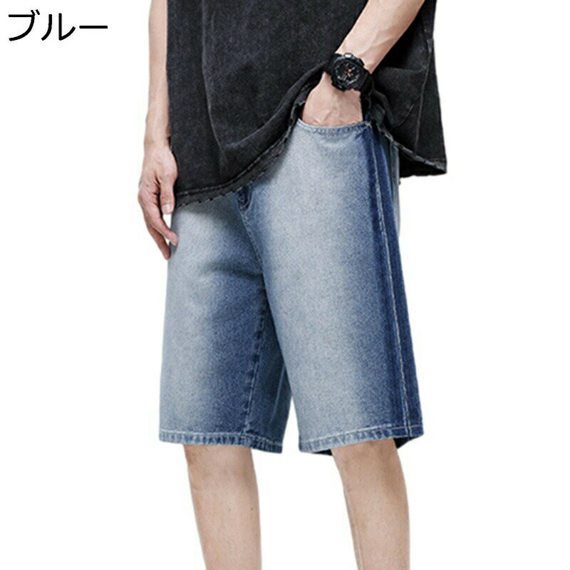 デニムショートパンツ メンズ ジーパン ショートパンツ ストレート 大きいサイズ ショーツ ジーンズ 5..