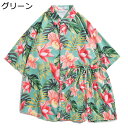 アロハシャツ 3xl 花柄 ハワイアンシャツ 2点セット プリントシャツ 半袖 前開き メンズファッション 短パン 夏服 春 おしゃれ 派手 とろみ かっこいい ゆったり 超軽量 紳士用 着こなし バカンス 温泉(4)