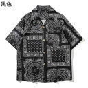 アロハシャツ 柄シャツ メンズ ビーチシャツ 半袖 襟付き 羽織り エスニック 大きいサイズ 吸汗透湿 開襟 uvカット 薄手 サラサラ 夏服 ルームウェア 個...