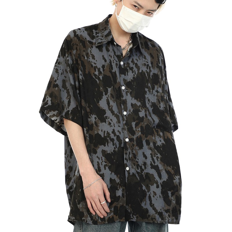 男女兼用 ハワイシャツ アロハシャツ 半袖 前開き 夏服 薄い 超軽量 春服 夏 ハワイ風 きれいめ ファッション カジュアル カッコいい 汗染み ゆったり 学生 男性 夏祭り バカンス 温泉