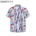 アロハシャツ 開襟シャツ 男女兼用 夏服 ハワイシャツ 半袖 柄シャツ ハワイ風 カップル 大きいサイズ 薄手 涼しい 軽い 速乾性 カッコイイ ゆったり カジュアル 花火大会 夏祭り 海水浴 青年