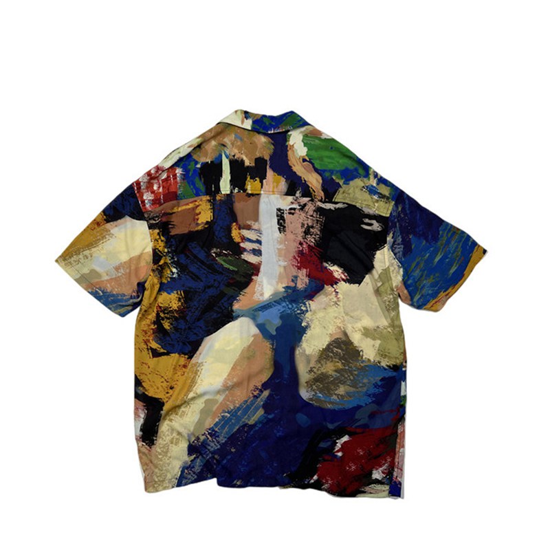 アロハシャツ 男性 開襟シャツ ビーチシャツ 半袖 夏 派手シャツ ハワイ風 プリント 薄い 涼しい 軽い 速乾性 ゆったり おしゃれ カジュアル 花火大会 夏祭り 海水浴 学生 春夏用