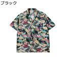 hip hop ストリート アロハシャツ ハワイアンシャツ メンズ 前開き カジュアルシャツ 夏服 春 おしゃれ ハワイ風 バカンス 大人 吸汗透湿 通気 ゆっ...