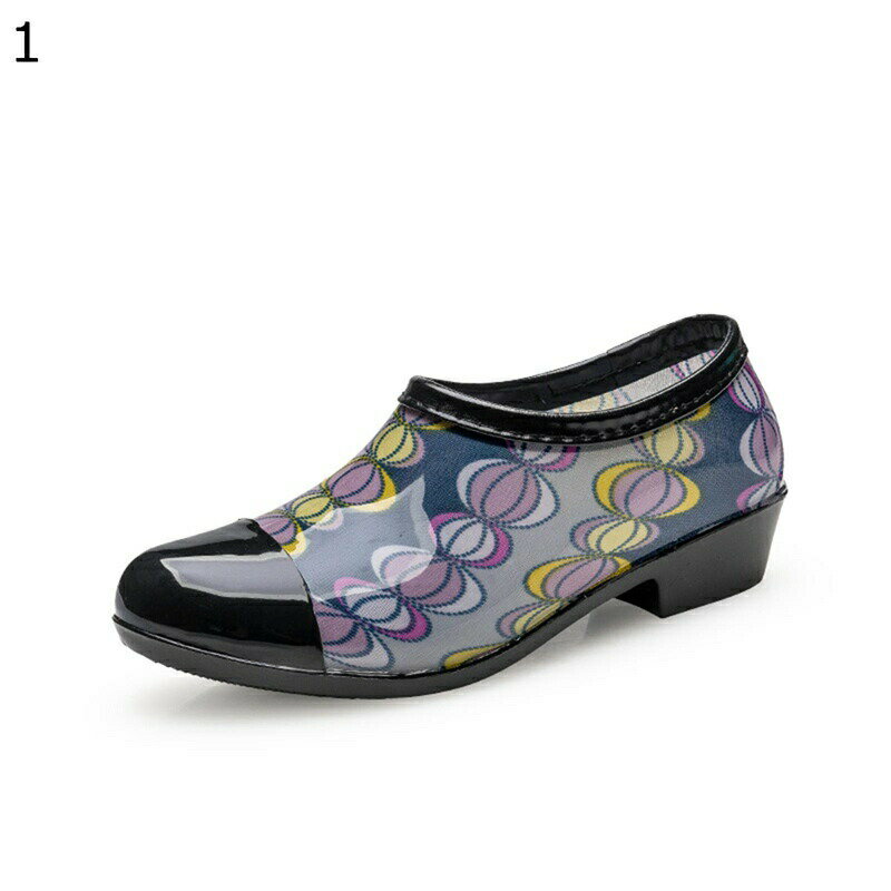 レインブーツ パッチワーク プリント コンビ ショートブーツ レインシューズ レディース 防水 痛くない 楽ちん ノンスリップ オフィス シンプル 柔らかい 梅雨対策 大雨 春用 夏用 秋用