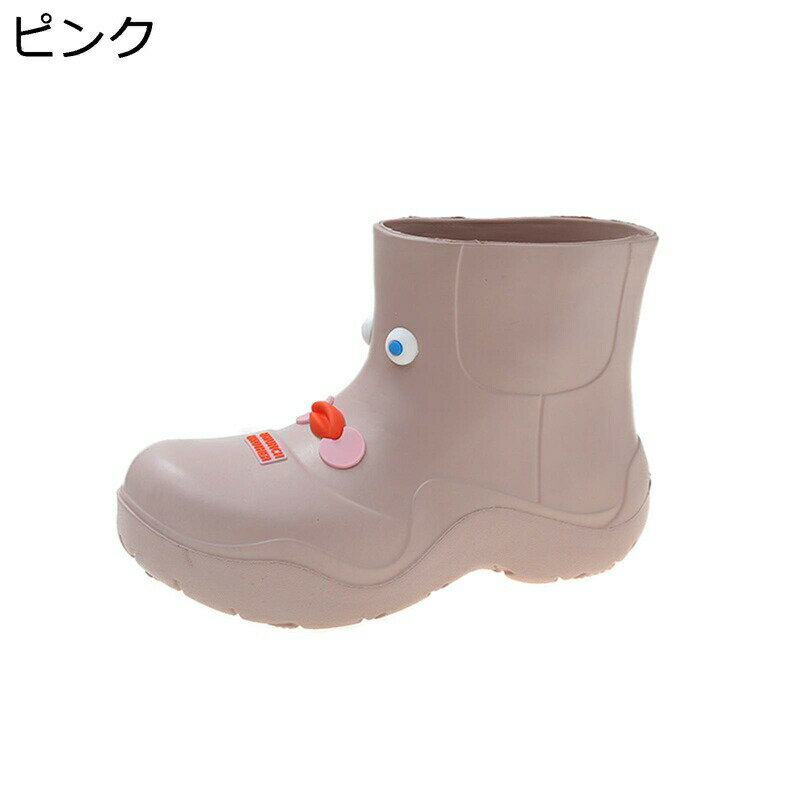 レインブーツ 可愛い ショートブーツ 短靴 れいんしゅーず レディース 防水シューズ 完全防水 疲れにくい 柔らかい 防滑 通気性 蒸れない ファッション 職場 普段用 春 夏 秋 晴雨兼用 大雨