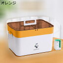 薬ボックス 救急箱 応急ボックス 薬箱 2層 取り外しトレイ 2way 手提げ 薬入れケース くすりいれ 卓上収納 収納ボックス 小物入れ ボックス 大容量 多...