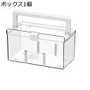 薬ボックス 薬箱 救急箱 クリアボックス 全透明 手提げ 小物入れ 北欧風 おしゃれ コスメボックス 大容量 応急ボックス メイク/化粧品収納 卓上小物ケース 収納ボックス 薬ケース 多機能収納 密閉防湿 家庭用(4)