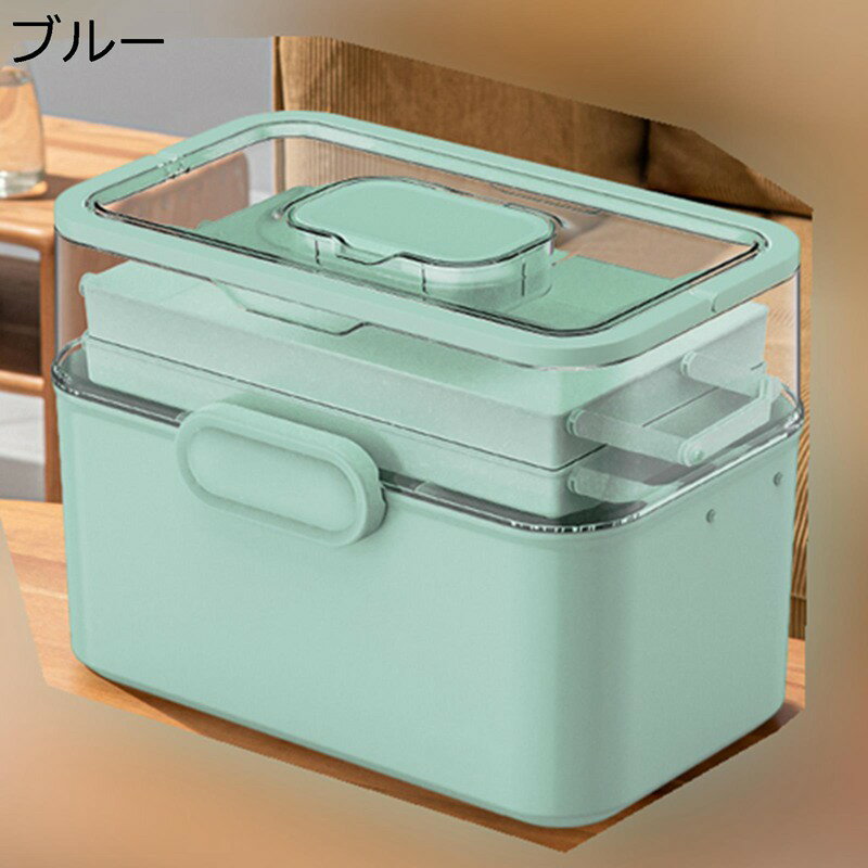 薬箱 救急箱 薬ボックス 3段式 透明蓋付き ...の紹介画像3