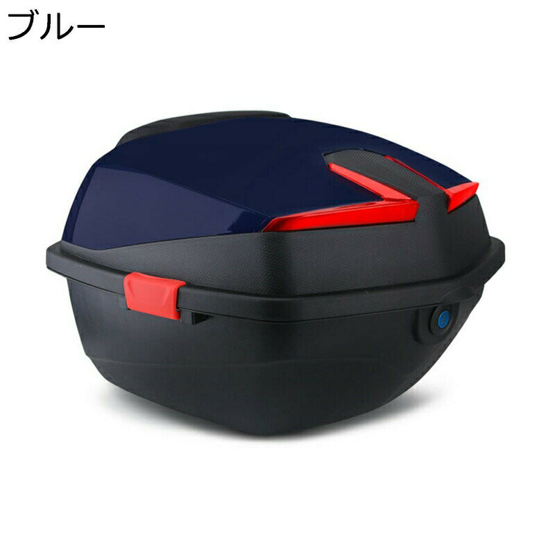 リアボックス モノロックケース バイク 汎用 耐スクラッチ性 防水防塵 着脱可能式 背もたれパッド キーロック フルフェイス対応 防犯対策用 ツーリング/キャンプ/通勤/デリバリー等