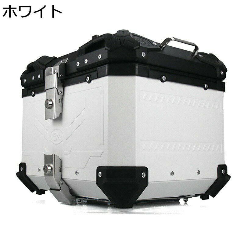 リアボックス トップケース バイク用 原付 耐衝撃 頑丈 防水防塵 簡単脱着 45L 取り付け部品付き キーロック可能 ヘルメット収納 防犯対策用 ツーリング/キャンプ/通勤/デリバリー等