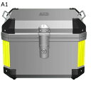 原付 パニアケース リアボックス 簡単脱着 キーロック可能 ヘルメット収納 汎用 45L 大容量 耐衝撃 頑丈 防水防塵 防犯対策用 取り付け部品付き ツーリング/デリバリー/キャンプ