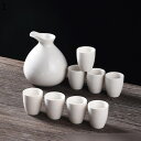 8点セット 盃 徳利1個 ぐい呑み7個セット 手作り 絵柄 酒水差し 酒器 ぐい呑み とっくり おちょこ 電子レンジOK セラミック シンプル 和風 お洒落 お...