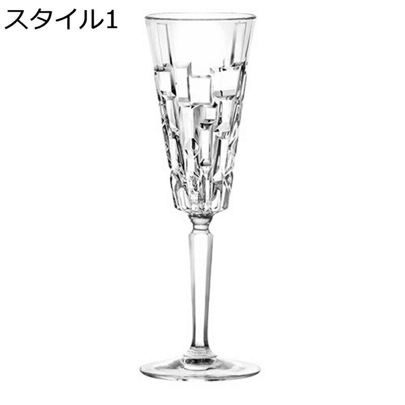 ワイングラス シャンパングラス 浮き彫り 軽量 耐熱ガラス クリスタルグラス ゴブレットグラス 鉛フリ..