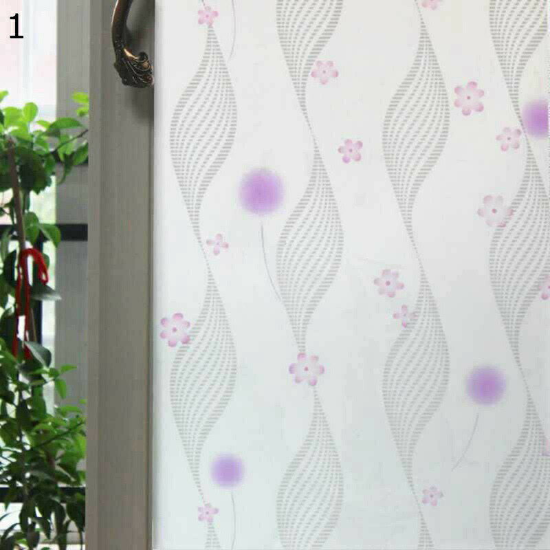 窓用目隠しフィルムシート 犬 藤 植物柄 窓に貼るブラインド 竹 花柄 窓用 ガラスシート 断熱フィルム ..