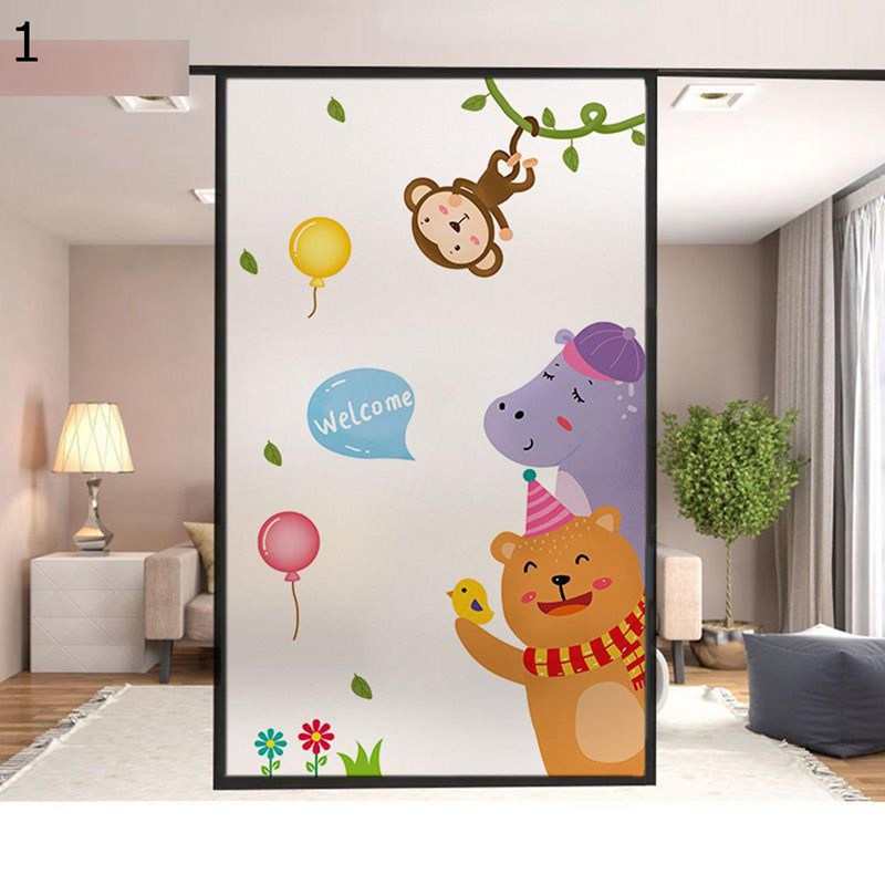 すりガラスに貼れるシート 猫 藤 目隠し 防犯フィルム 真っ黒フィルム 窓ガラスフィルム風呂窓 見えな..