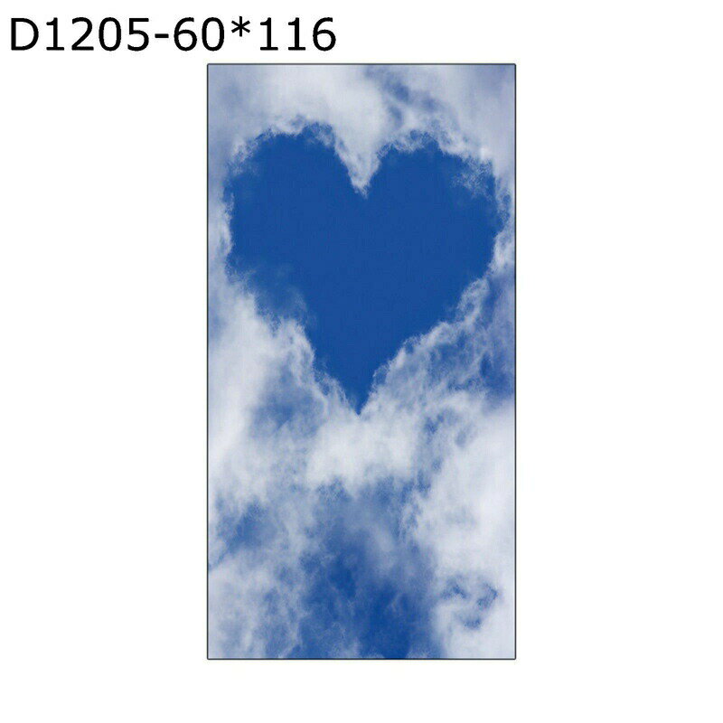 窓ガラスフィルム すりがらす目隠しシート 空 雲 風景 ハート 窓飾りシート 窓 粘着フィルム 風呂窓 外..