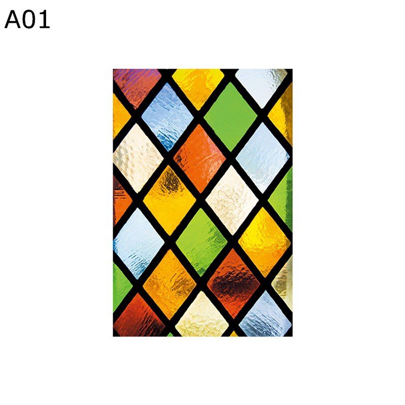 教会のステンドグラス 窓用目隠しフィルム 教会絵柄 装飾ウィンドウフィルム ガラスシート 窓用 外から..