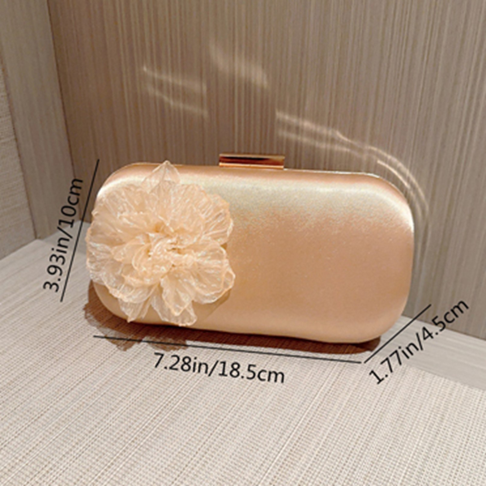 パーティーバッグ 花飾り サテン レディース クラッチバッグ ショルダー がま口 2way ハンドバッグ ポシェット 長財布 宴会 ディナー 結婚式 宴会 披露宴 卒業式 おしゃれ カバン ファッション 婦人用