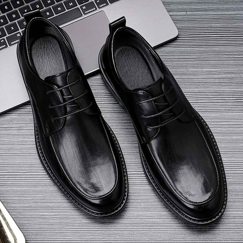 ビジネスシューズ ダービーシューズ メンズ フォーマルシューズ 革靴 外羽根 本革 おしゃれ 滑り止め 防水 通気性 大きいサイズ カジュアル 通勤 結婚式 紳士靴 オールシーズン