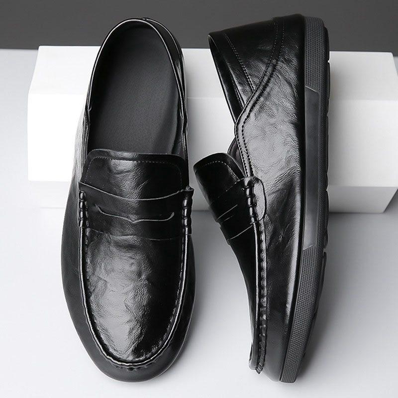 ローファー ビジネスシューズ メンズ 紳士靴 革靴 大きいサイズ フォーマル カジュアル 歩きやすい スリッポン 耐久性 ドライビングシューズ 防滑 旅行 出張 モカシン ペニーローファー