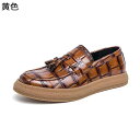 タッセルローファー ドライビングシューズ クロコダイル柄 モカシン メンズ ビジネスシューズ スリッポン 会社 オフィス シンプル フラット 軽便 歩きやすい 柔軟 屈曲 春 夏 秋 冬 普段使い