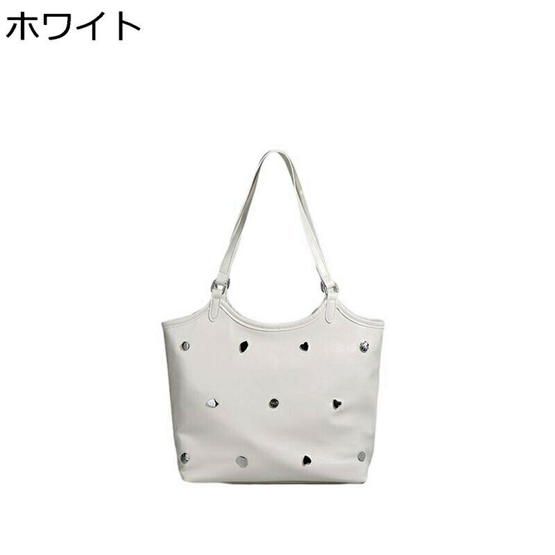 レディース トートバッグ 手提げ 2way 肩掛け 大きめ A4 ショルダーバッグ 春 夏 秋 冬 メタル おしゃれ ゴスロリ 鞄 BAG 多機能バッグ パーティー 花火大会 おでかけ 通勤 通学 一泊旅行 旅行