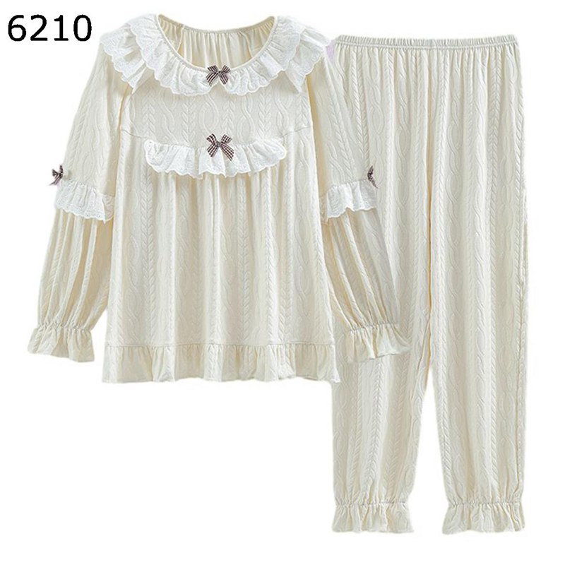 レディース ルームウェア 蝶?び フリル リボン レース パジャマ ペアパジャマ ナイトウェア セットアップ 長袖 ロングパンツ お嬢様風 姫系 春秋用 便利服 着やせ ホームウェア 可愛い 日常