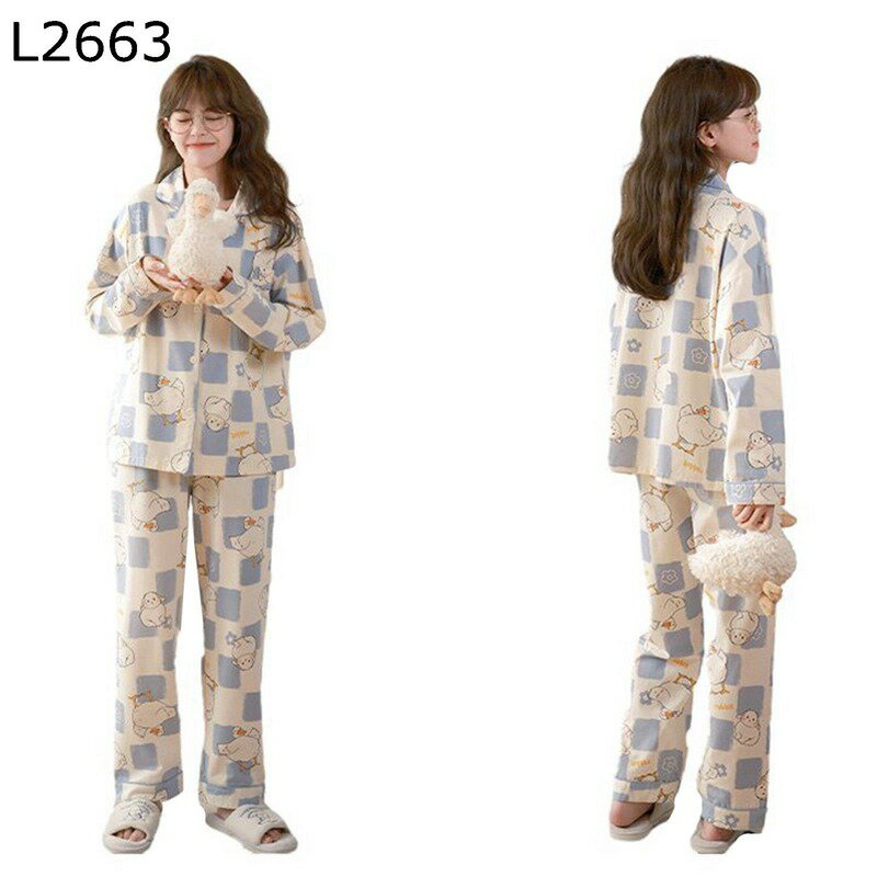 パジャマ 上下セット 格子 ? 兎 肌着パジャマ 春秋着 レディース ルームウェア 部屋着 ロングパンツ シャツ 伸縮性ウエストゴム 着やせ..