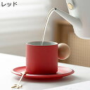 カップ ソーサー セット Tea Set コップ 210ml マグカップ プレート 皿 1個セット スプーン付き セラミック スプーン付き 木製 北欧風 モダン...