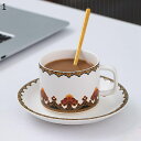 ティーカップ パンダ柄 鯉柄 山水風 ティーカップ&ソーサー カフェーカップ 210ml スプーン付き ミルクカップ カプチーノ カフェ モダン かわいい シン...