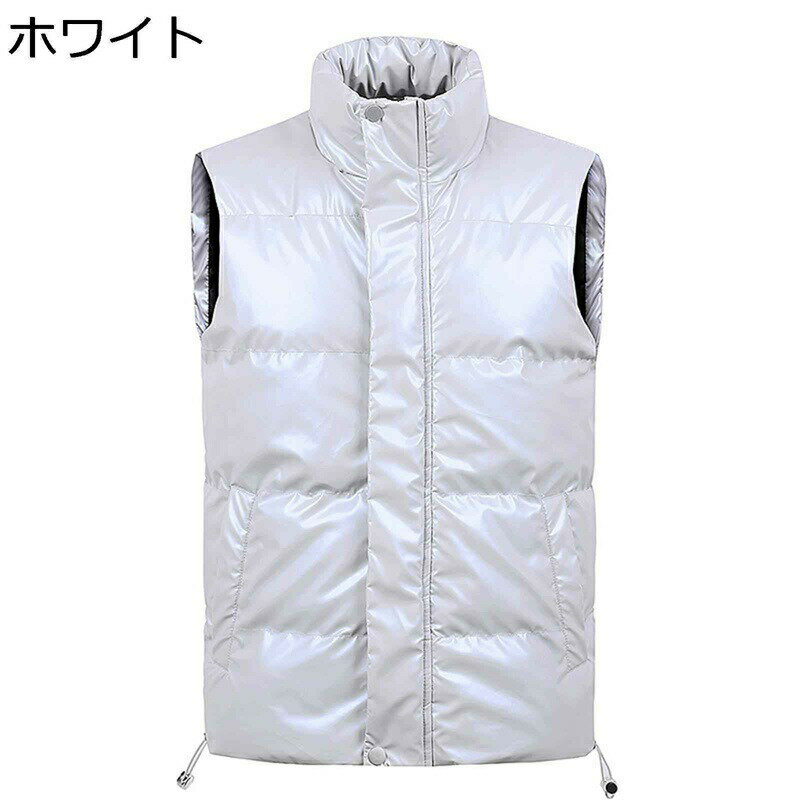 楽天kcreateメンズ ベスト 中綿 ダウンコットン 綿入れベスト スリム 無地 アウター ノースリーブ チョッキ 重ね着 秋冬 厚手 シンプル 防風 保温性 防寒着 あったか カジュアル アウトドア ウオーキング 日常