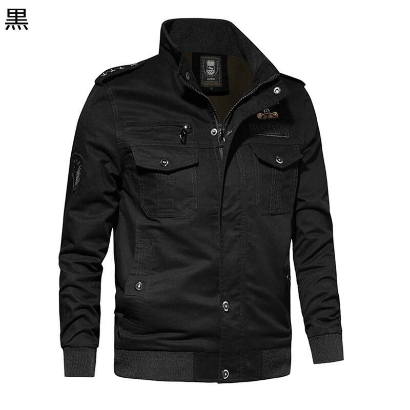 フライトジャケット ブルゾン メンズ ミリタリー エムエーワン ジャンパー 防風防寒 MA-1 マルチポケット アメカジ フィット カーゴコート 春 秋 冬 通勤 通学 作業着 大きいサイズ アウター