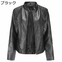 大きいサイズ ライダースジャケット レディース ジャケット フェイクレザー pu革ジャケット アウター 長袖 ジッパー ショート丈 立ち襟 スリム 細身 羽織り ライダース 秋冬 防風 光沢あり