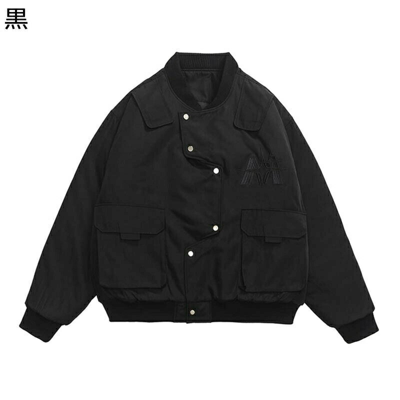 フライトジャケット メンズ 薄手/中綿 MA-1 ブルゾン 防寒保温 アメカジジャケット シンプル 秋 冬 暖かい ビッグシルエット カジュア..