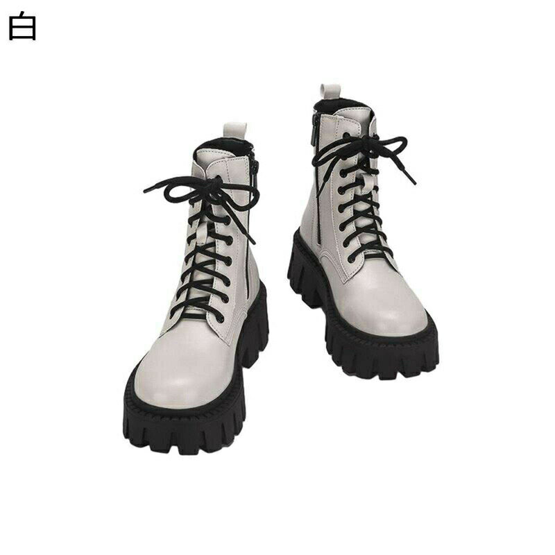 ショートブーツ 本革 レザー レースアップ カジュアルブーツ レディース パッチワーク レースアップ