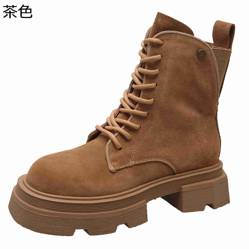 レディース アンクルブーツ ショートブーツ ハイカット 厚底 スエード 袴用ブーツ サイドジップ 編み上げ 細見え 安定感 秋冬 歩きやすい 滑り止め かわいい ガーリー パーティ ストリート デート