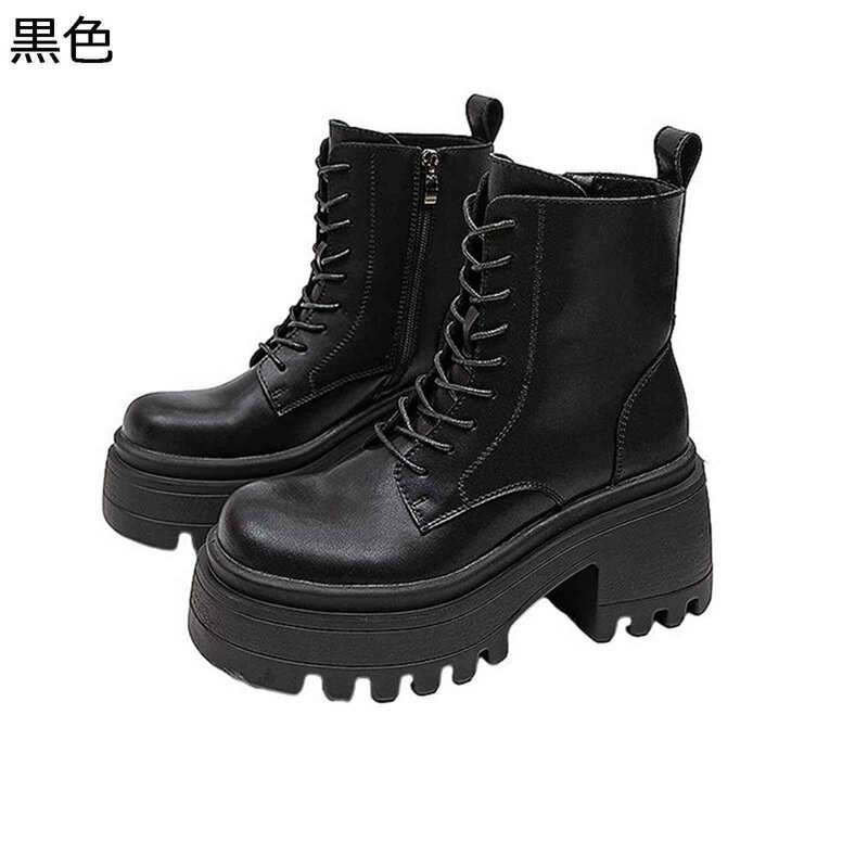 乗馬ブーツ ショートブーツ レディース 袴用ブーツ 編み上げ サイドジップ 秋冬春 PU 足細 軽量 コンフォート 防水 防滑 幅広 おしゃれ チャンキーヒール 短靴 ゆったり イベント カジュアル バイク用