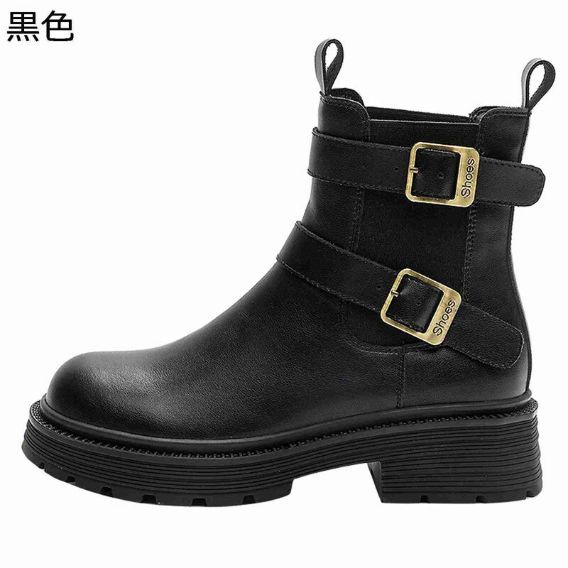 ジョッキーブーツ ショートブーツ レディース 袴用ブーツ サイドゴア 秋冬春 ダブルベルト 革 シンプル 美脚 滑り止め ソフト 履きやすい 痛くない レトロ 大人 短靴 大きい パンク ハロウィン 旅行