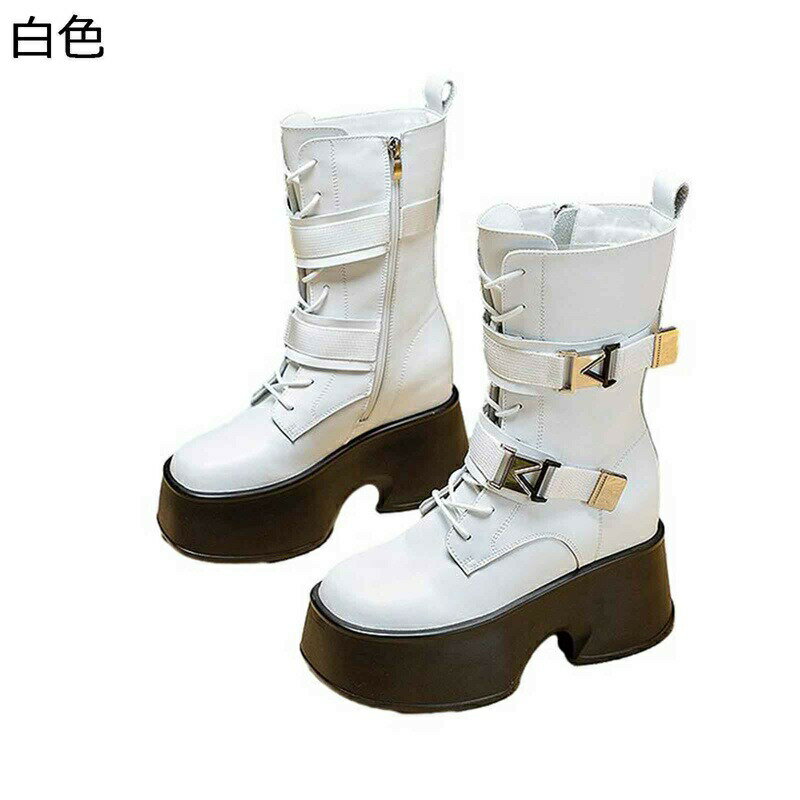 乗馬ブーツ ショートブーツ レディース 袴用ブーツ 厚底 秋冬春 インヒール ストラップ 革 細見え 痩せ サイドジップ 滑り止め ソフト 疲れない かわいい 短靴 ゆったり パーティ ストリート デート